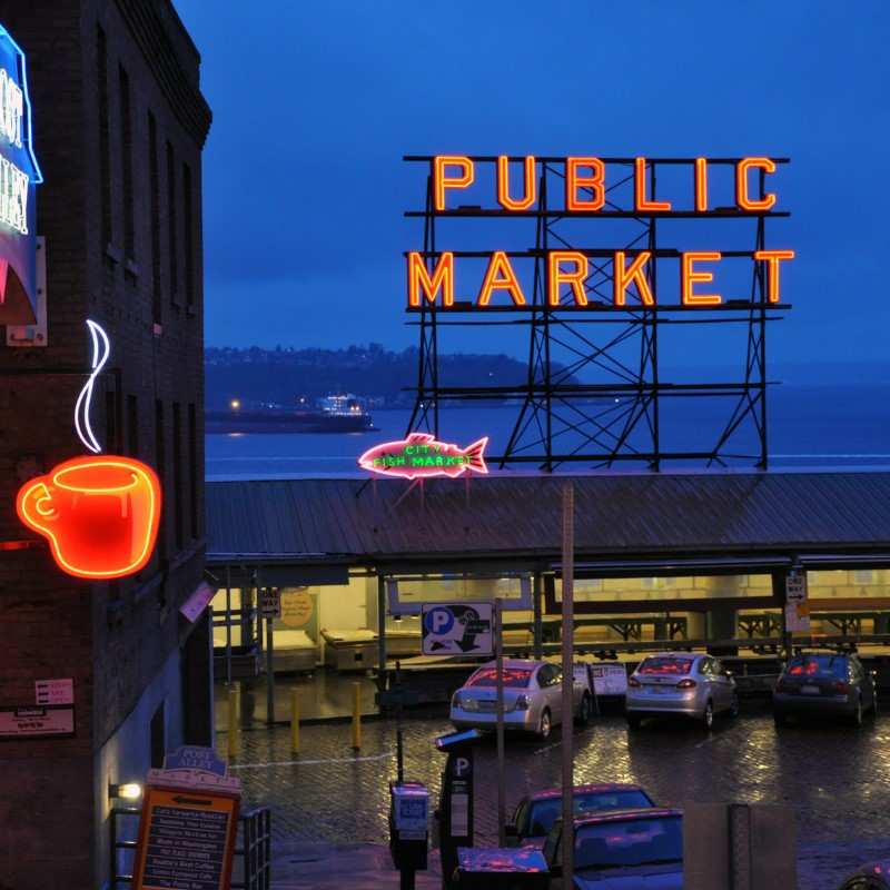 Public Market at Dusk