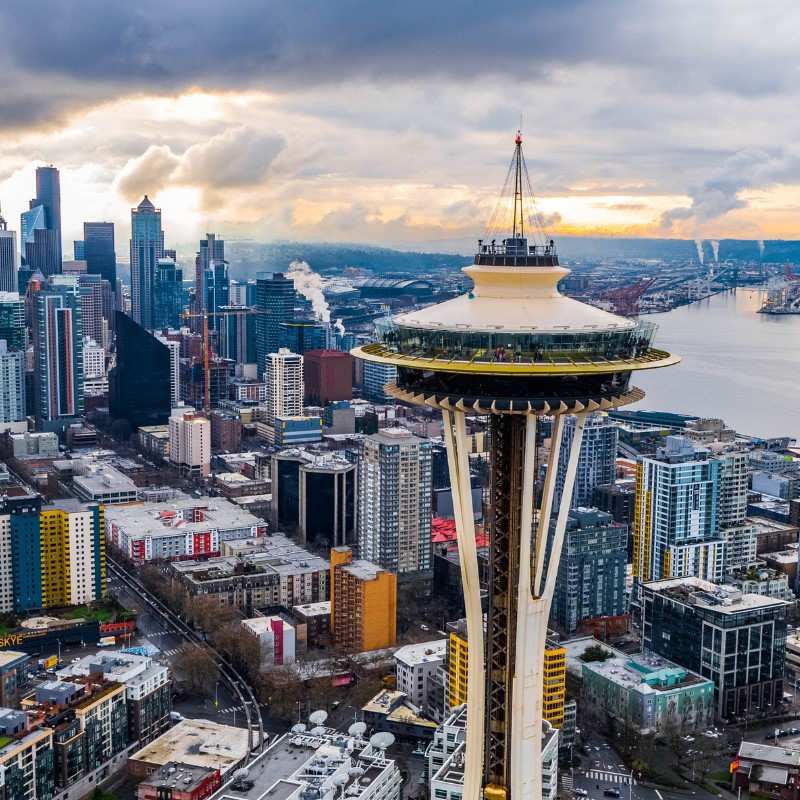 The Space Needle Observation Tower in Seattle