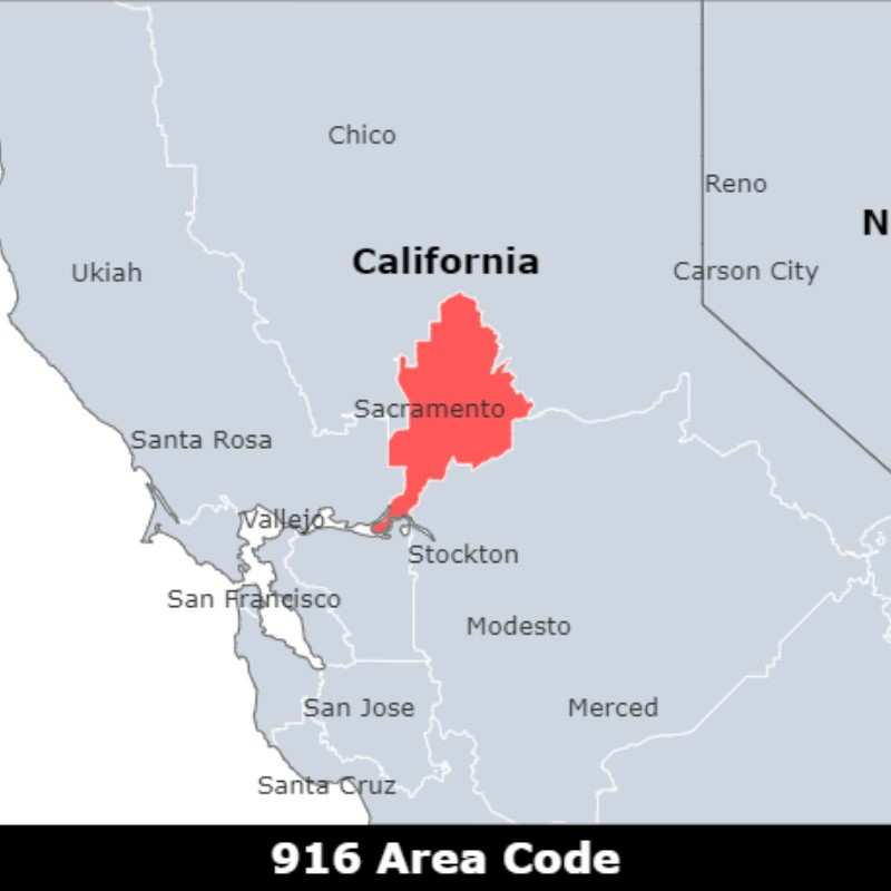 916 Area Code: Sacramento